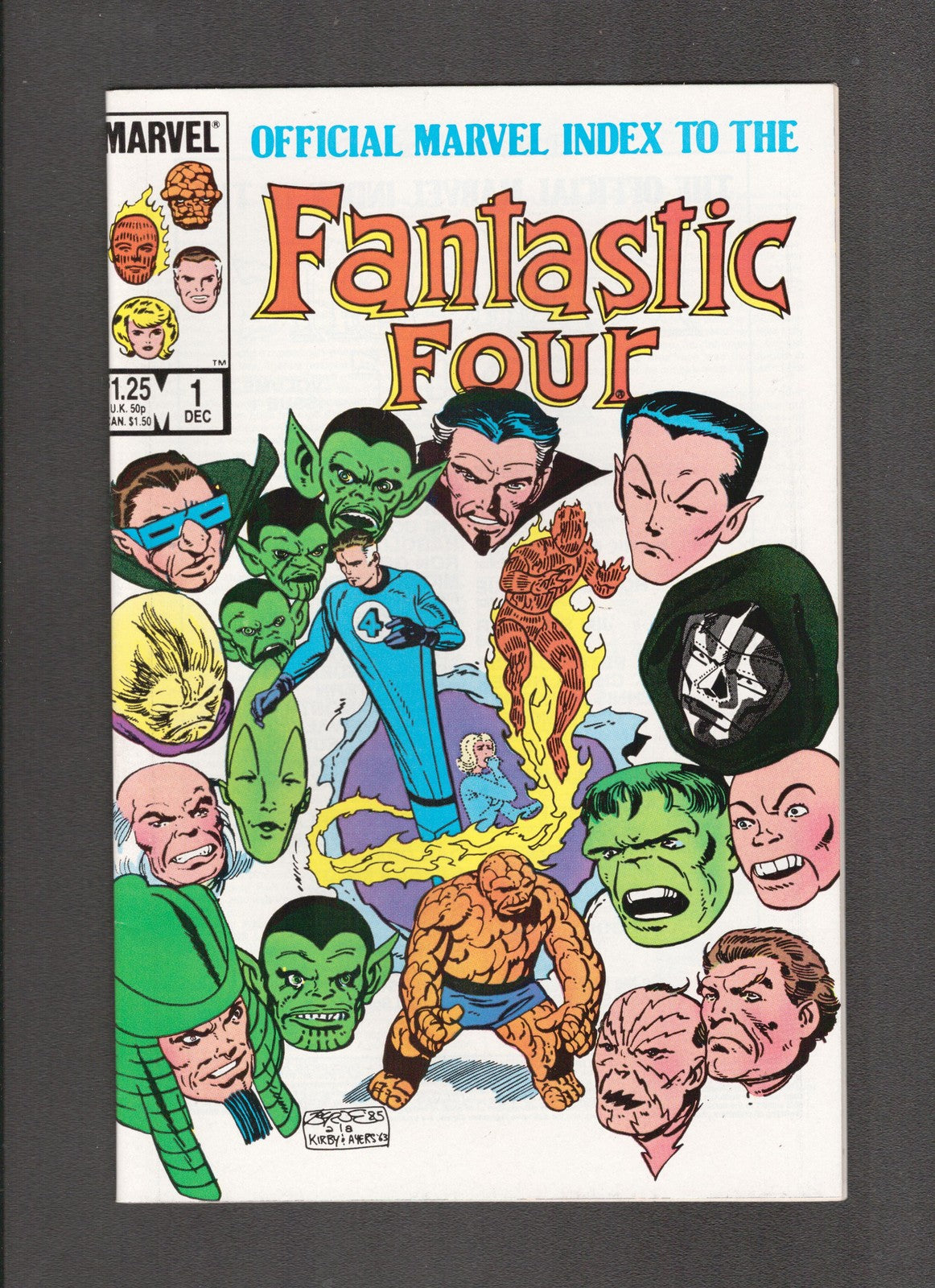 Official Marvel Index to the Fantastic Four #1 (1985) Byrne Marvel Comics