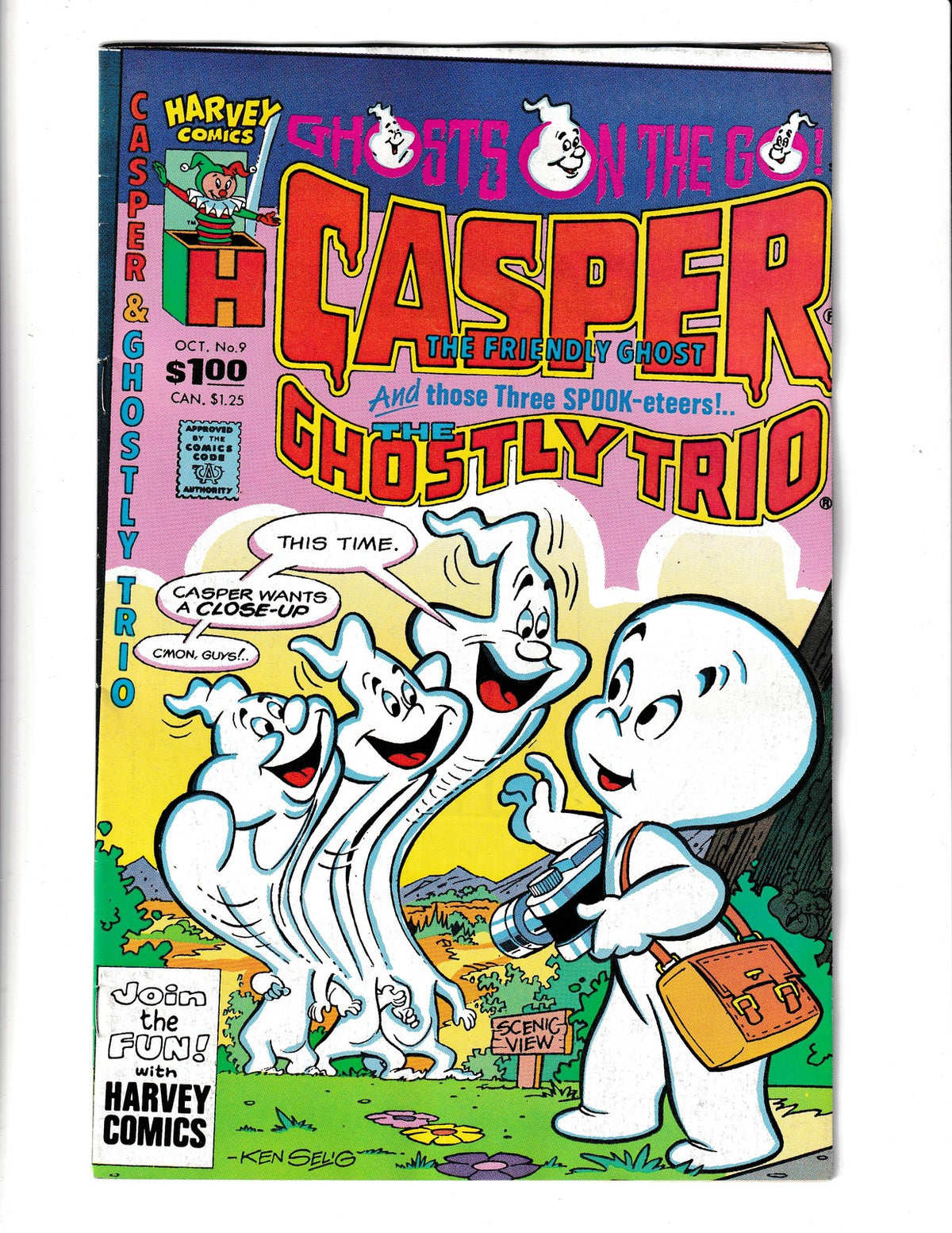 Casper and the Ghostly Trio #9 (1990) Harvey Comics