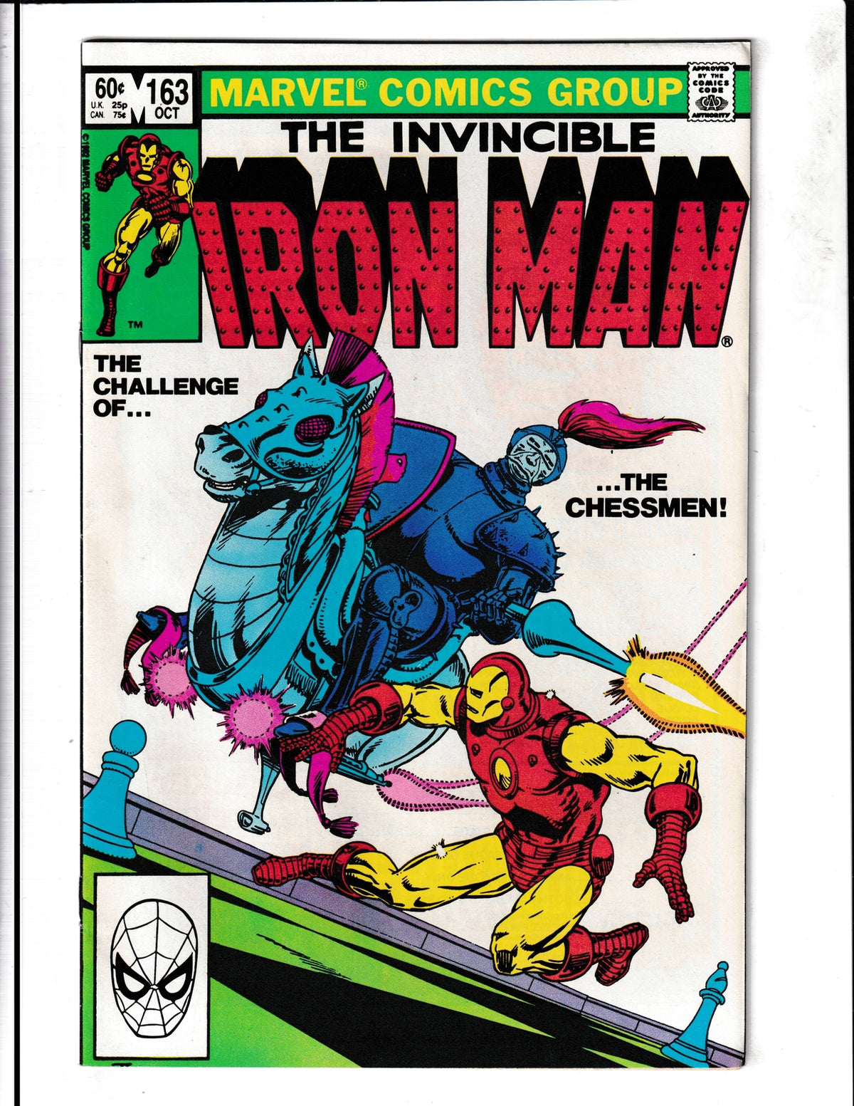 Iron Man #163 (1982) First App of Chesmen Marvel Comics