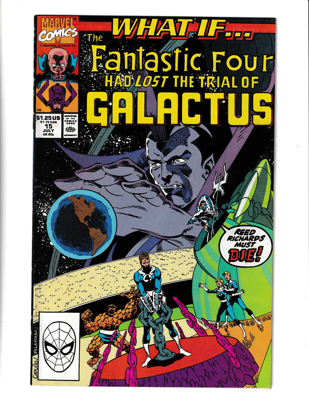 What If?? #15 (1990) Fantastic Four Had Lost Trial of Galactus Marvel Comics