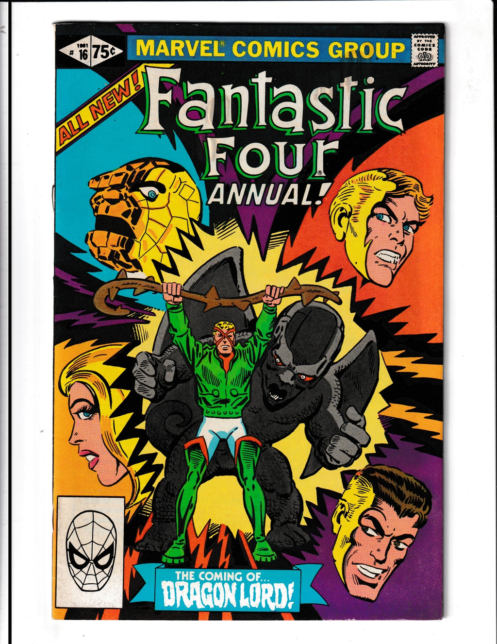 Fantastic Four Annual #16 (1981) "Coming of Dragon-Lord" Marvel Comics