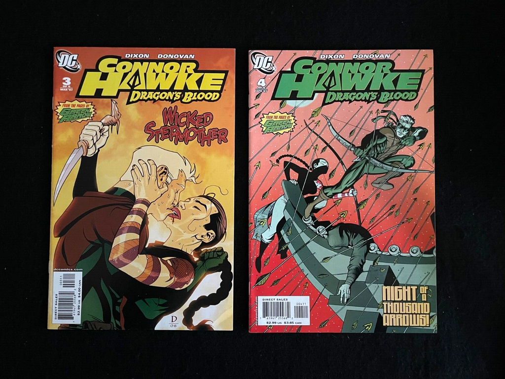 Lot of 2 - Connor Hawke Dragon's Blood #3-4 2007 - HIGH GRADE