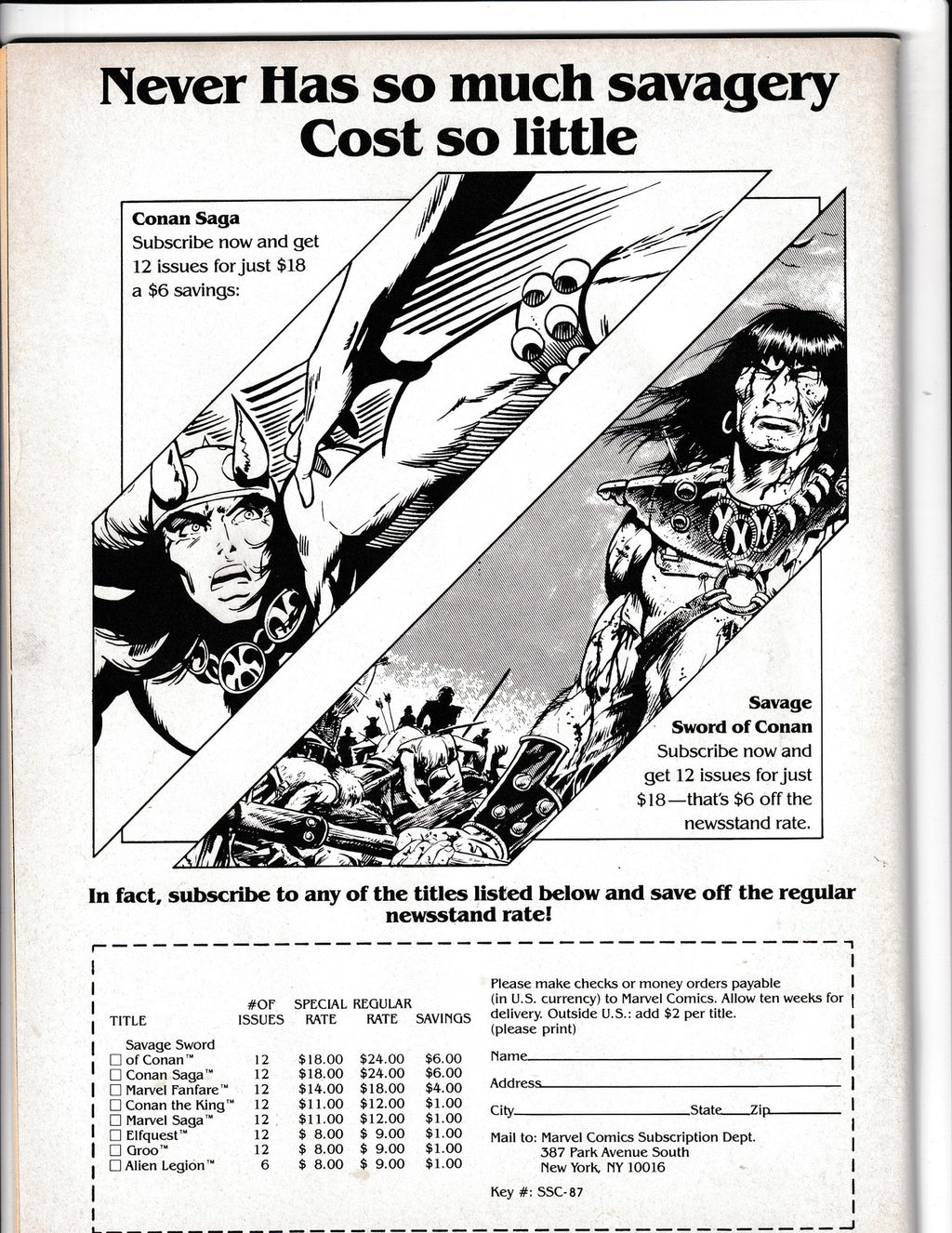 Conan Saga #9 (1988) Windsor-Smith, Thomas Marvel Comics