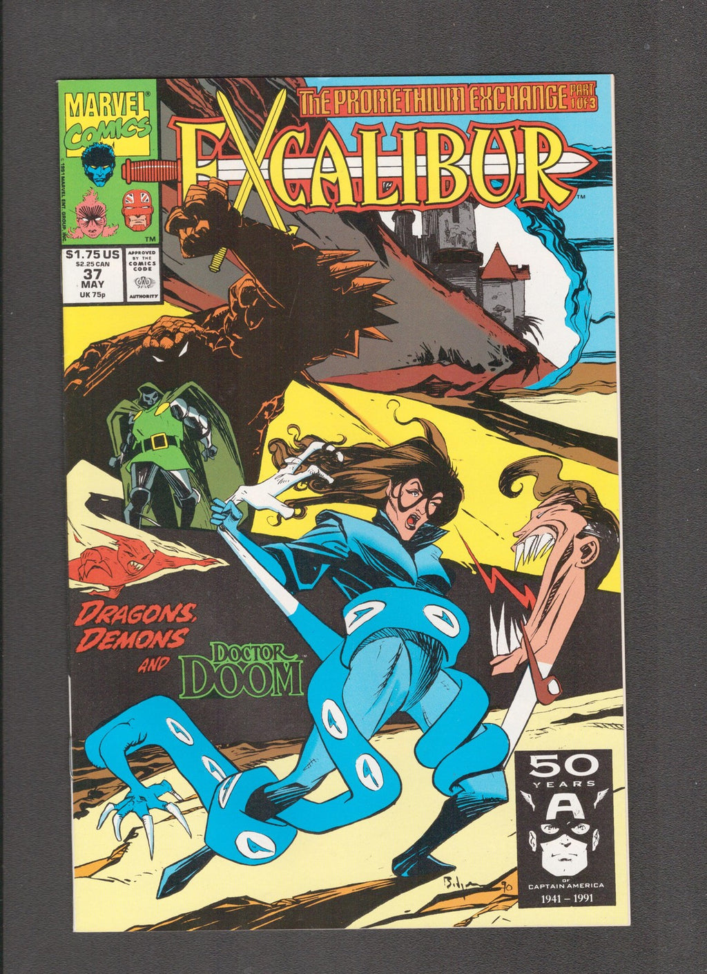 Excalibur #37 (1991) Mark Badger Marvel Comics