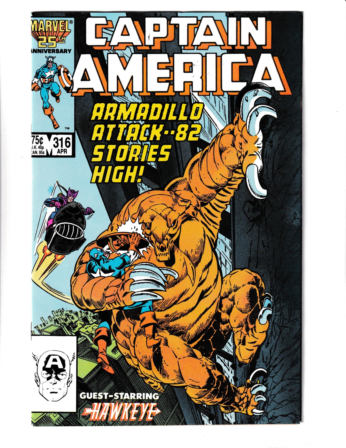 Captain America #316 (1986) HIGHER GRADE Marvel Comics
