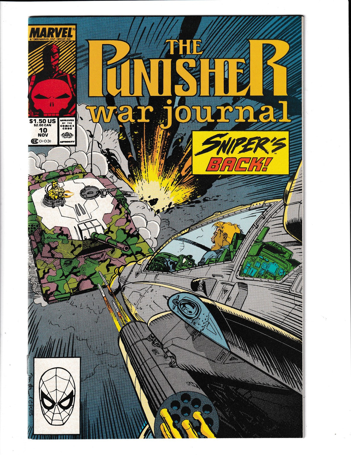 Punisher War Journal #10 (1989) Marvel Comics