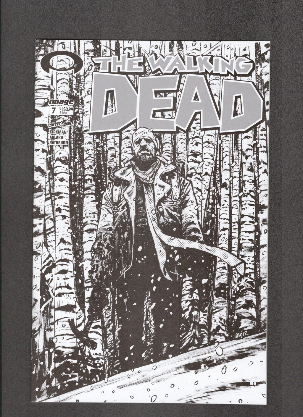 Walking Dead #7c (2018) 15th Anniversary Blind Bag B&W C Image/Skybound Comics