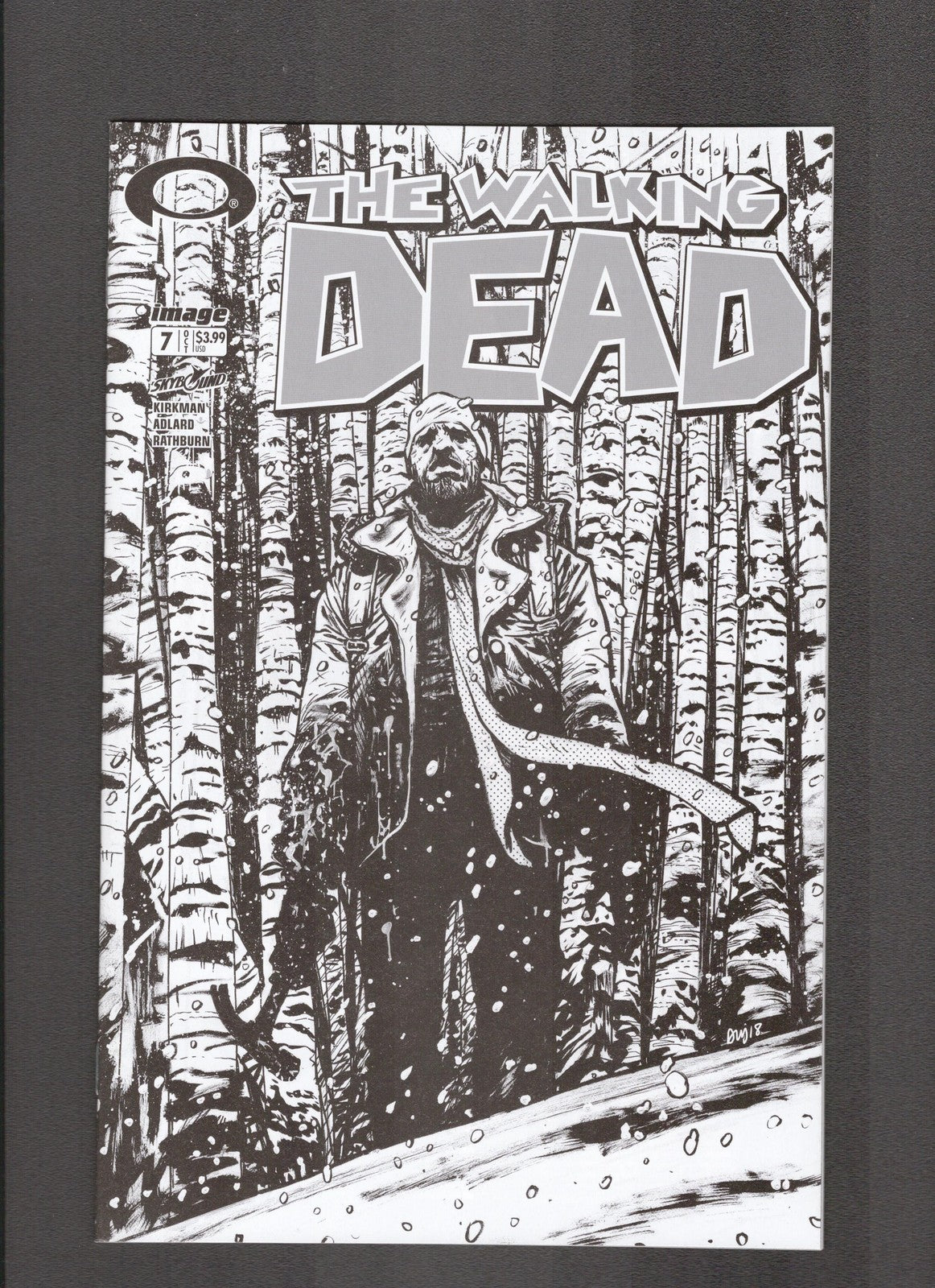 Walking Dead #7c (2018) 15th Anniversary Blind Bag B&W C Image/Skybound Comics