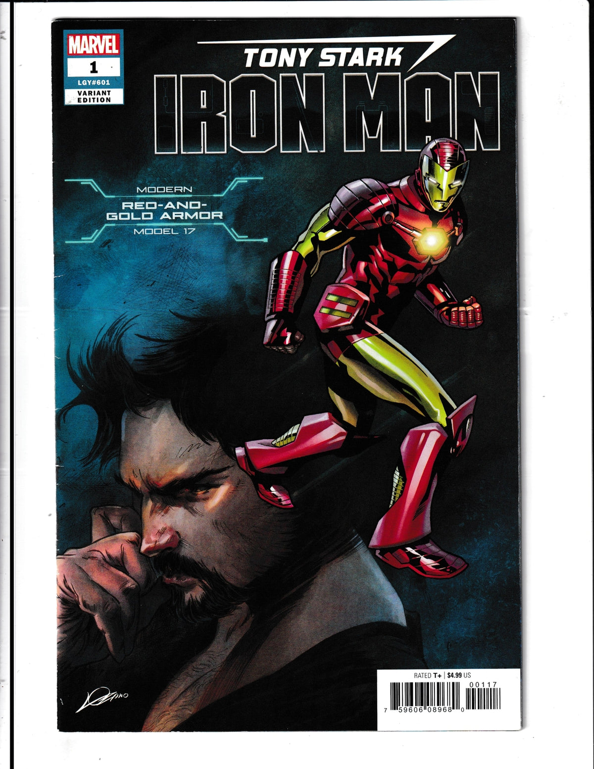 Tony Stark: Iron Man #1K (2018) Model 17 Variant Marvel Comics