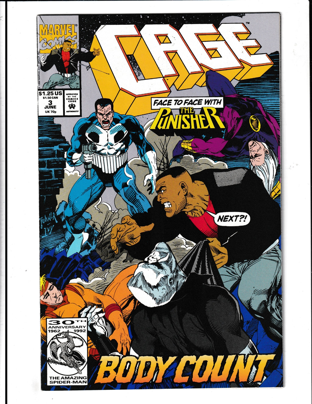 Cage #3 (1992) Punisher Marvel Comics