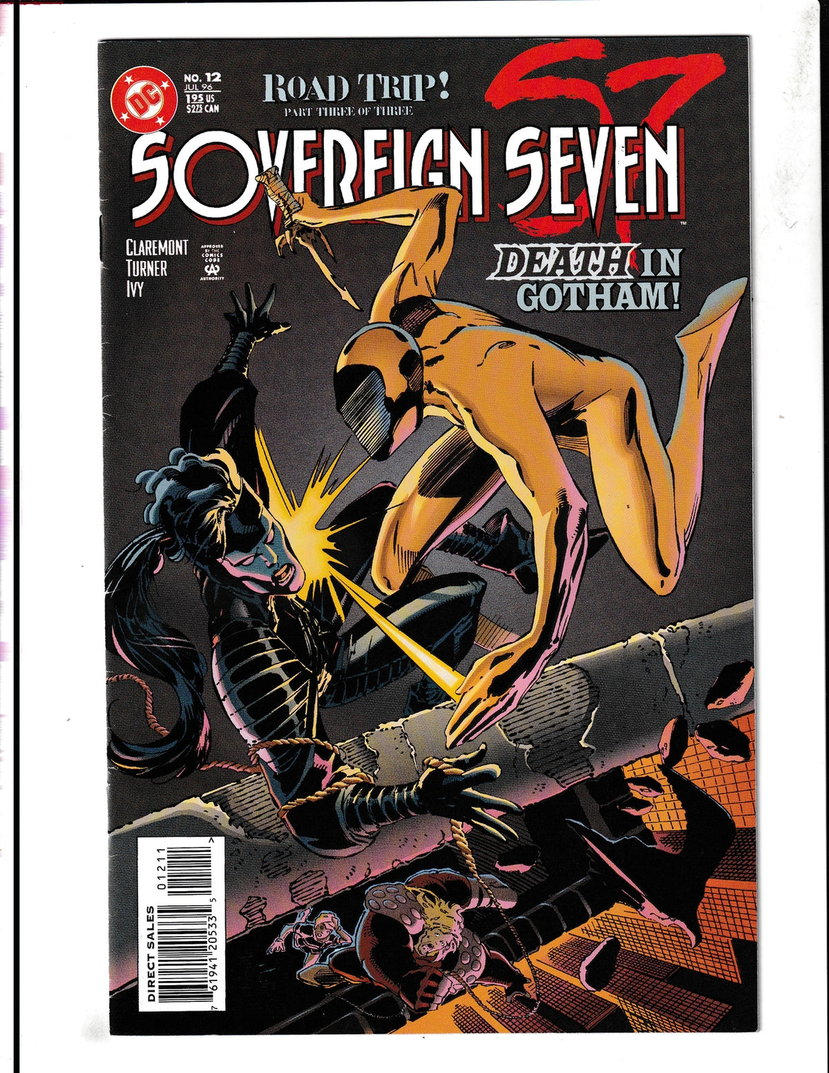 Sovereign Seven #12 (1996) "Death In Gotham" DC Comics
