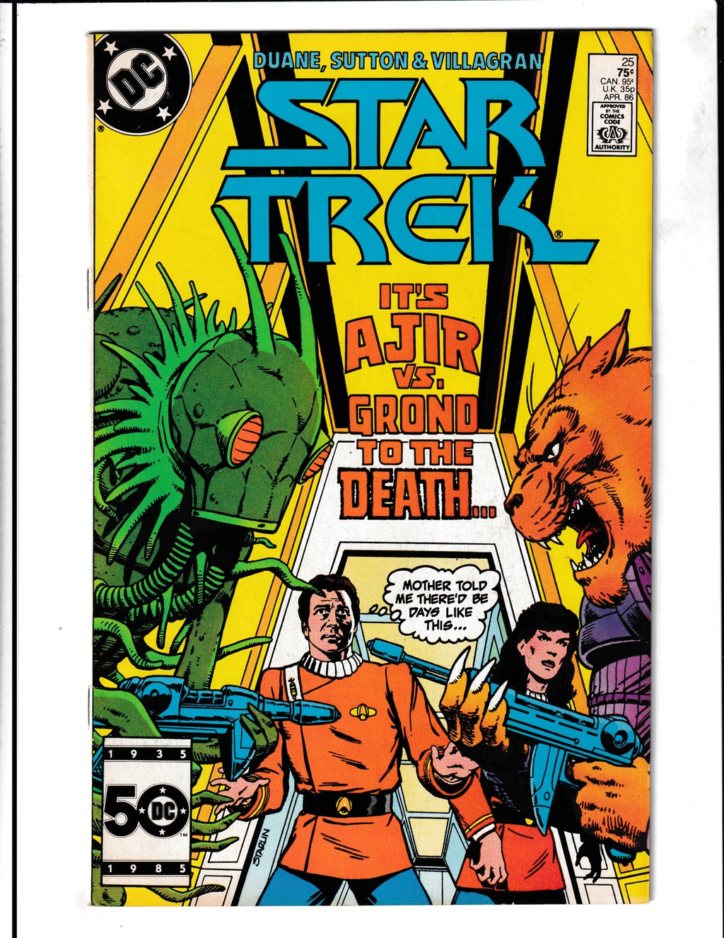 Star Trek #25 (1986) DC Comics