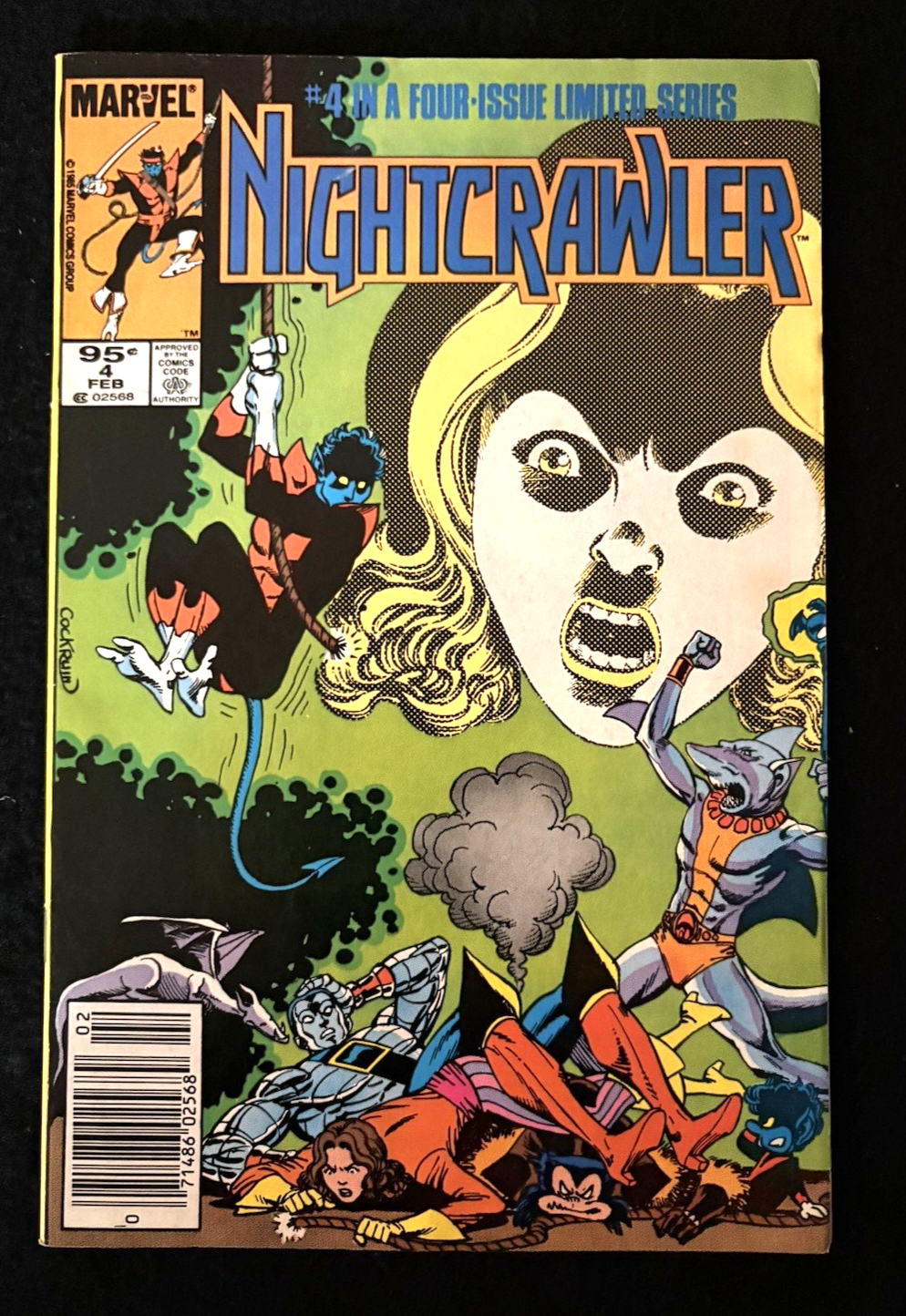 Nightcrawler #1-4 (1985/86) Complete Set Marvel Comics - Canadian Newsstand