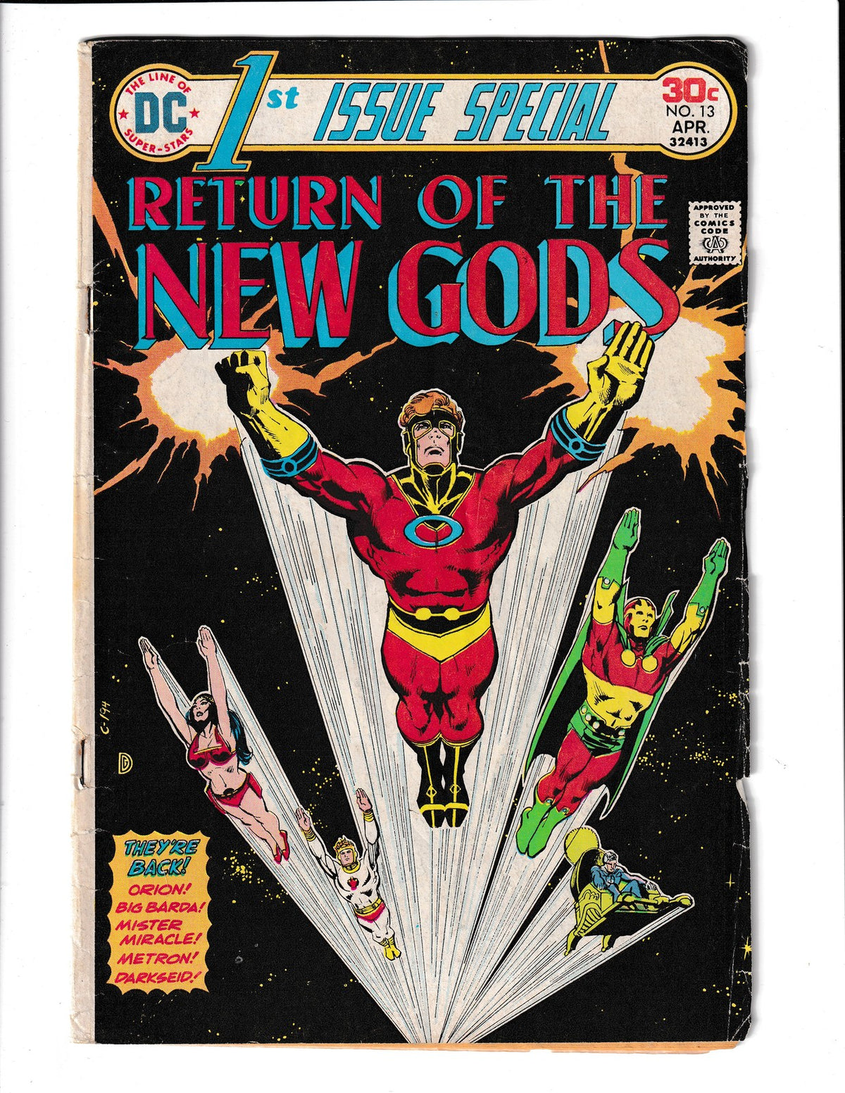 1st issue Special #13 (1976) 1st App of Orions new costume DC Comics