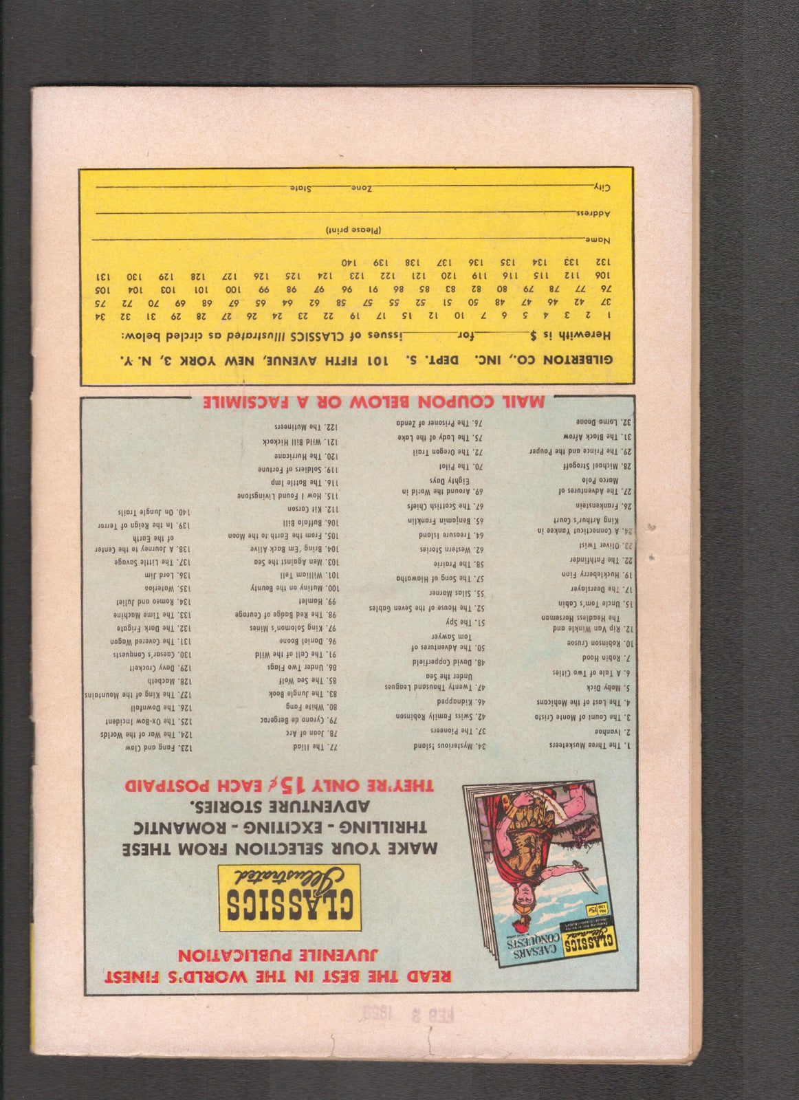 Classics Illustrated #55 (1949) HRN 140 Silas Marmer Gliberton Comics
