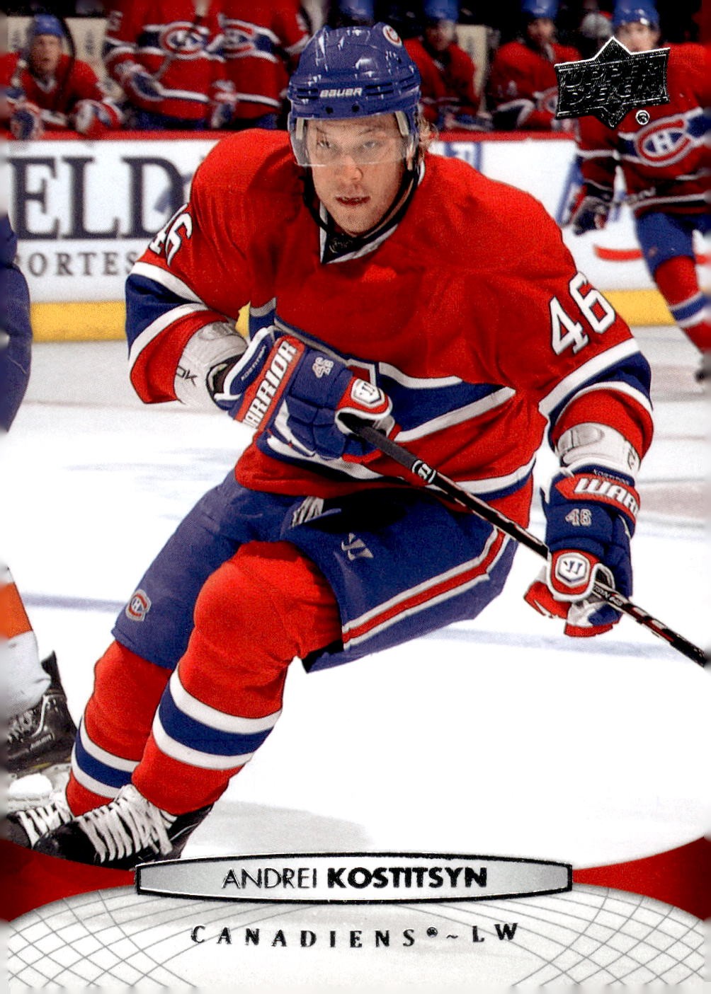 2011-12 Upper Deck #100 Andrei Kostitsyn Hockey Montreal Canadiens