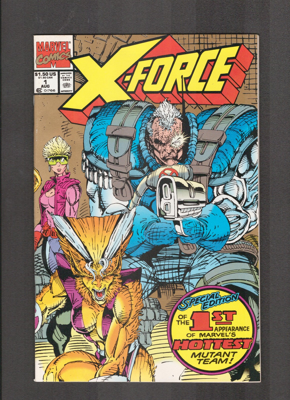 X-Force #1 (1991) Rob Liefeld Gold 2nd Print Cover Marvel Comics