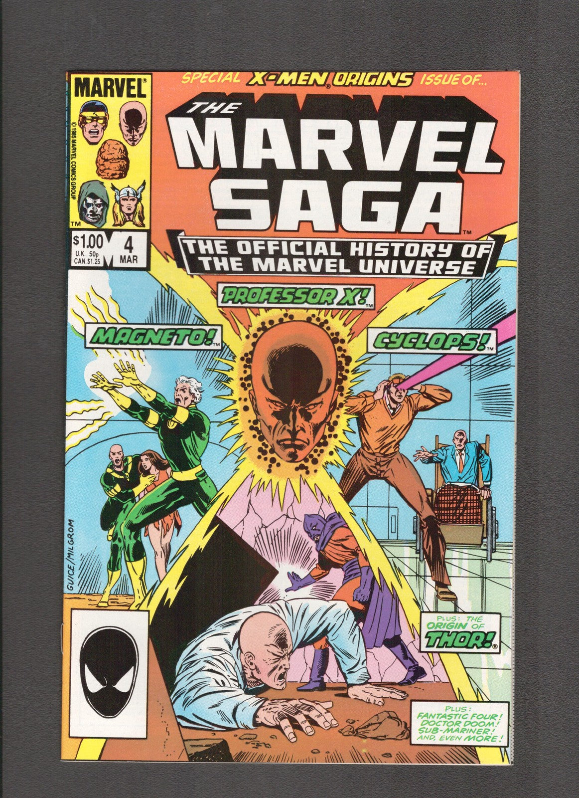 Marvel Saga #4 (1986) Professor X, Magneto Marvel Comics