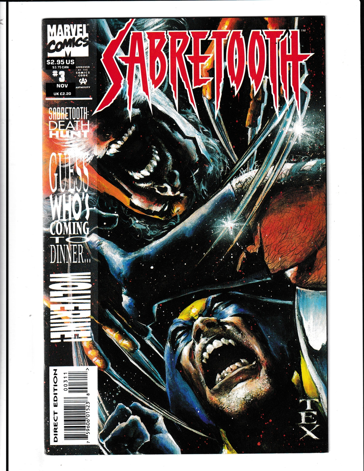 Sabretooth #3 (1993) Marvel Comics