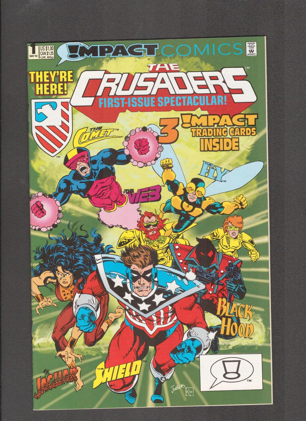 Crusaders #1 (1992) With Trading Cards Impact Comics