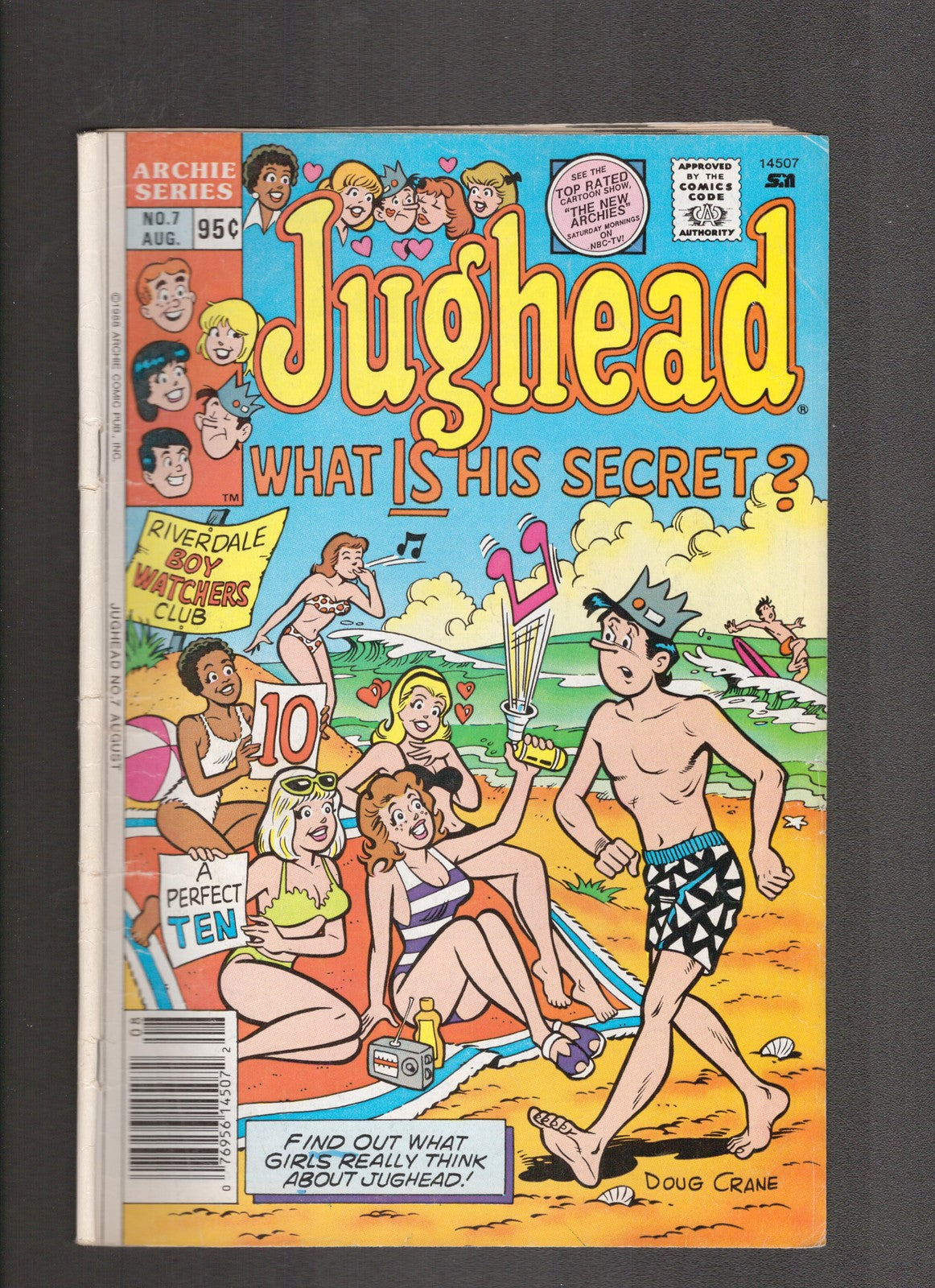Jughead #7 (1988) Doug Crane - Beach Scene Archie Comics