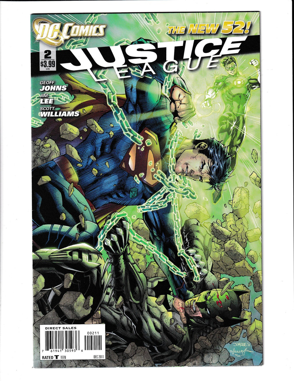 Justice League #2 (2011) Higher Grade - Jim Lee DC Comics