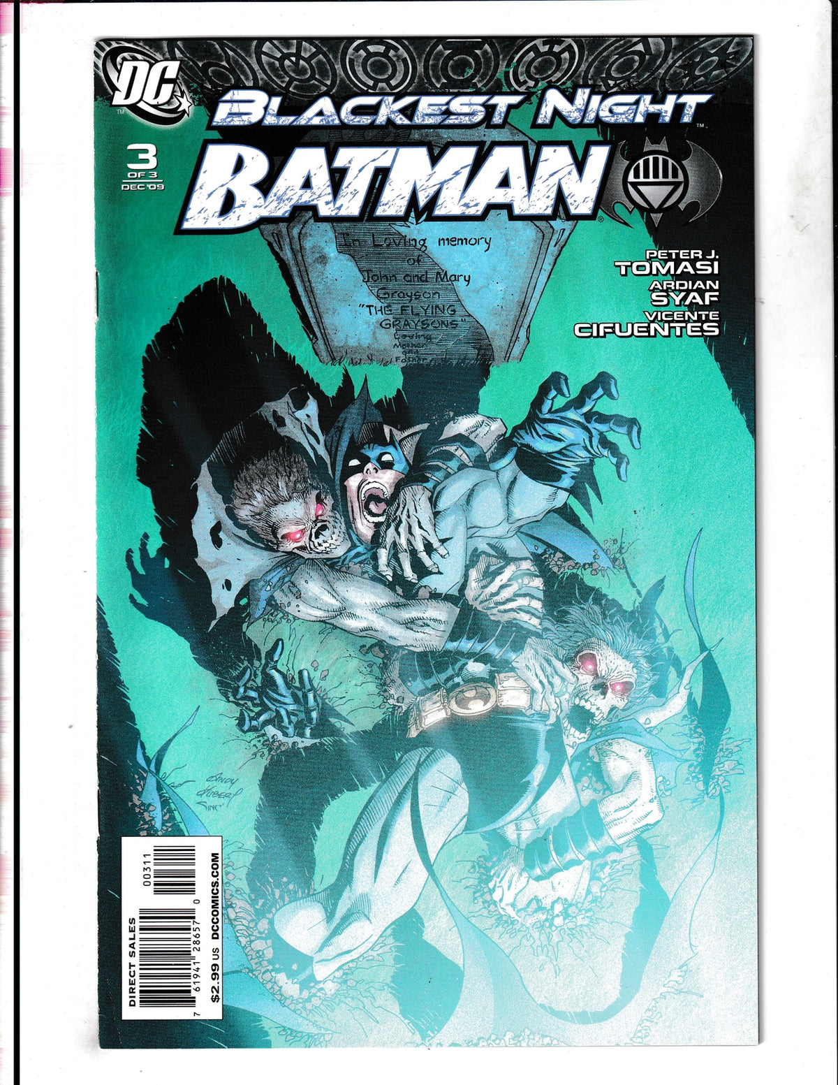 Blackest Night: Batman #3 (2009) DC Comics