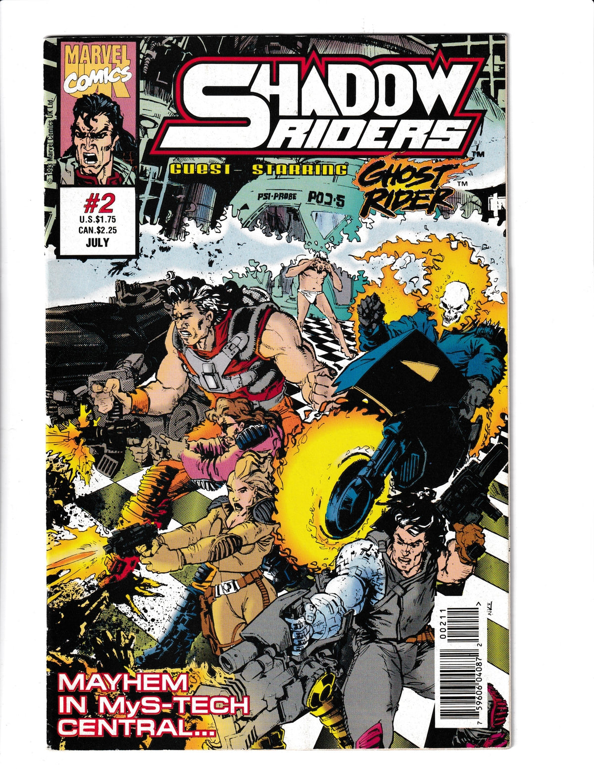 Shadow Riders #2 (1993) Featuring Ghost Rider Marvel Comics