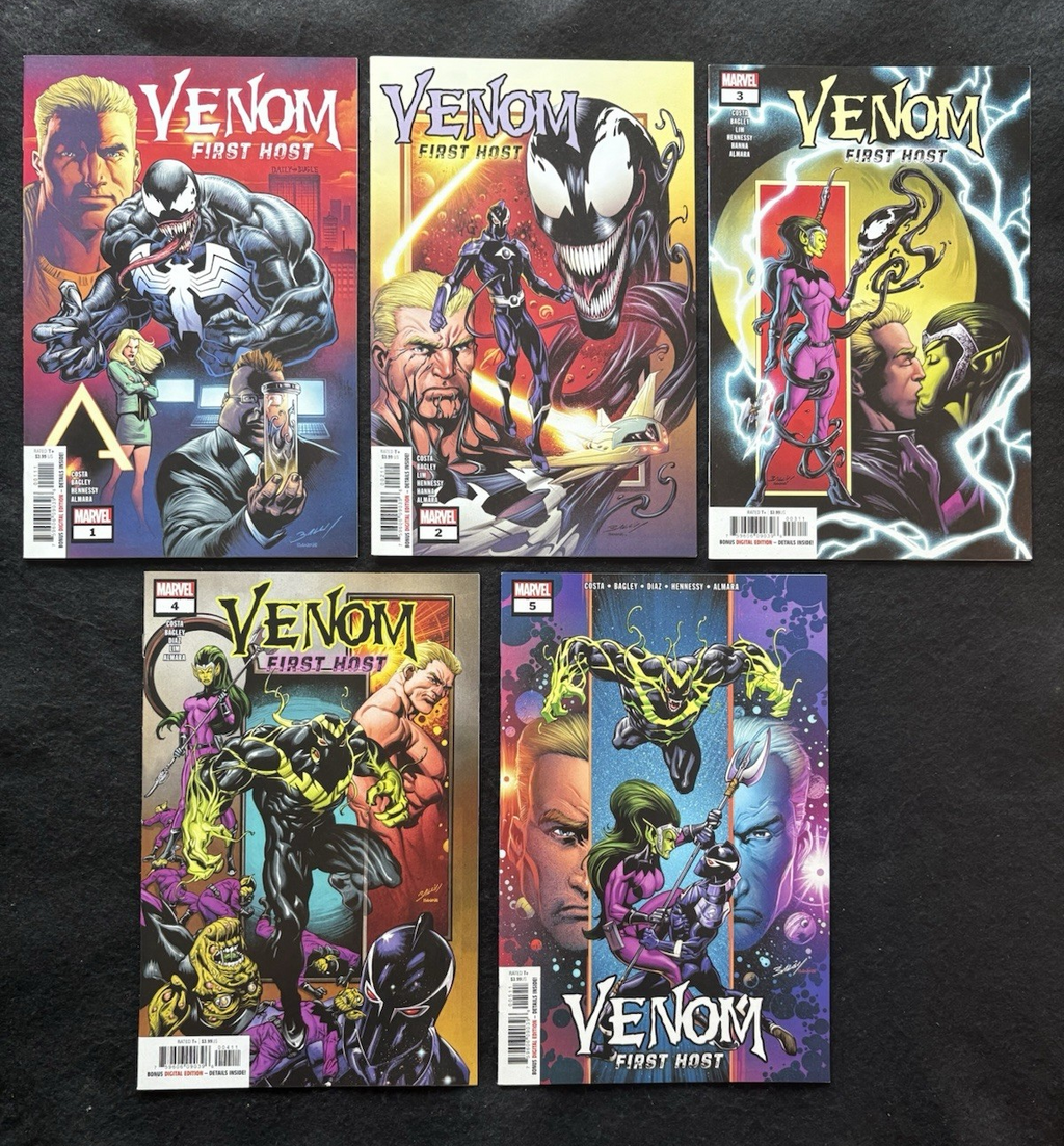 Venom: First Host #1-5 (2018) Complete Mini-Series Set Marvel Comics