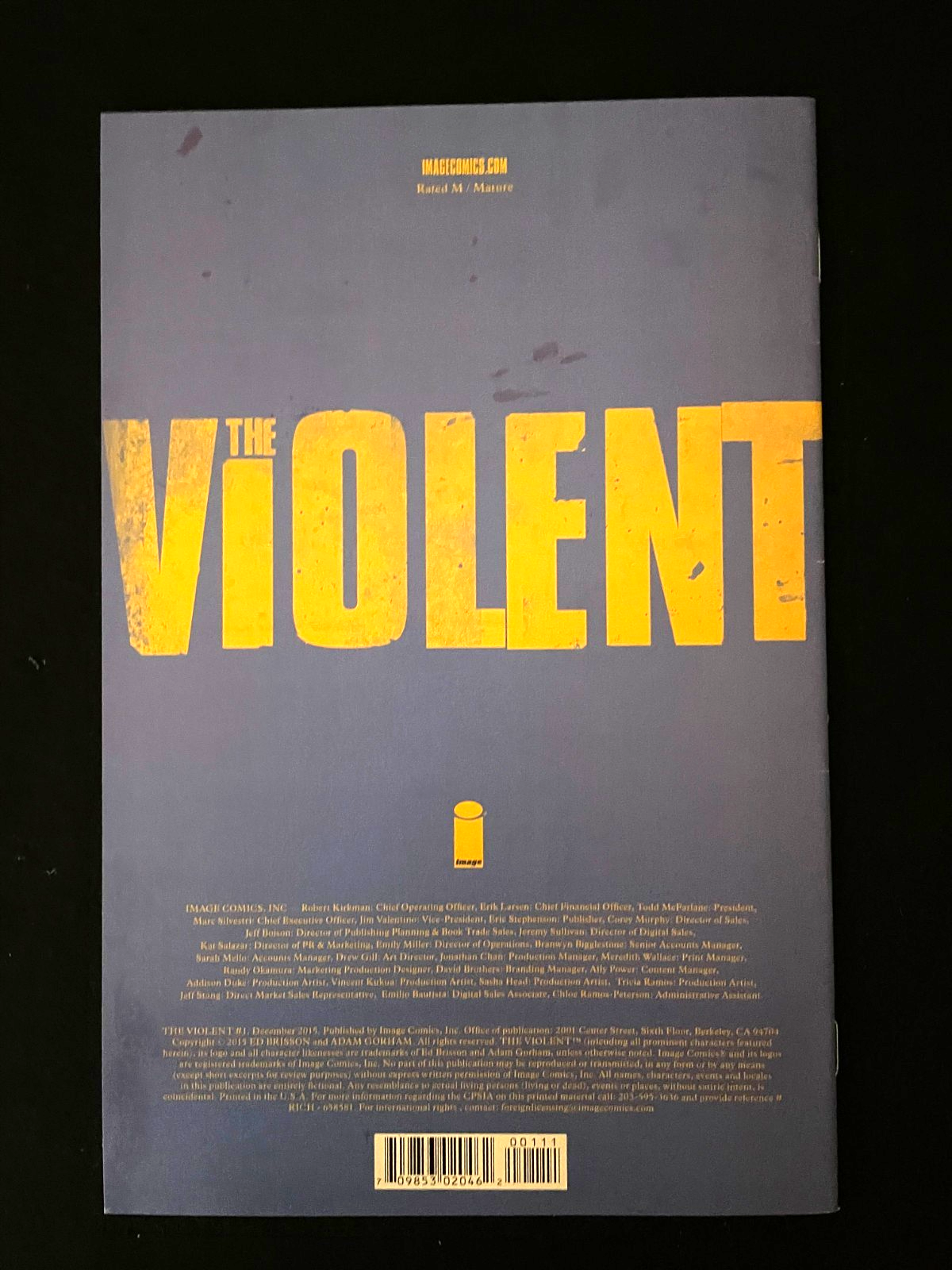 Violent - Complete Set of 5 #1-5 (2015/16) Image
