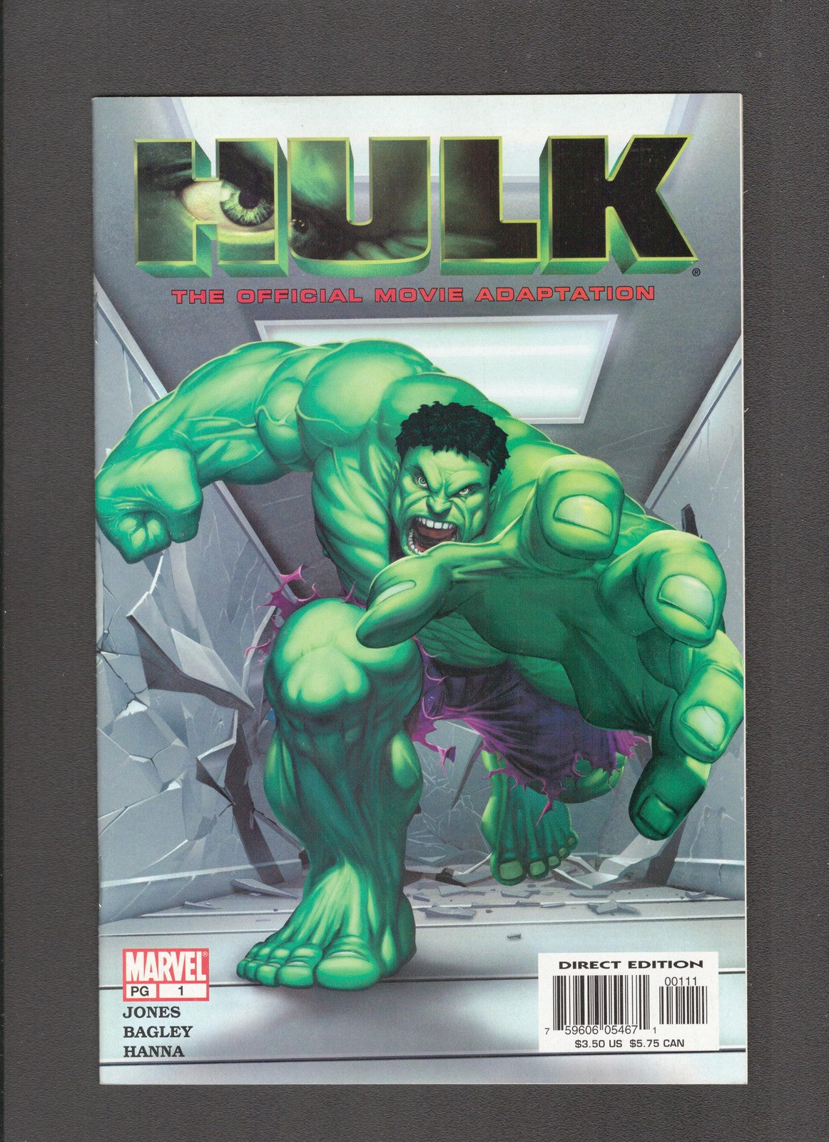 Hulk: The Movie Adaptation #1 (2003) Mark Bagley Marvel Comics