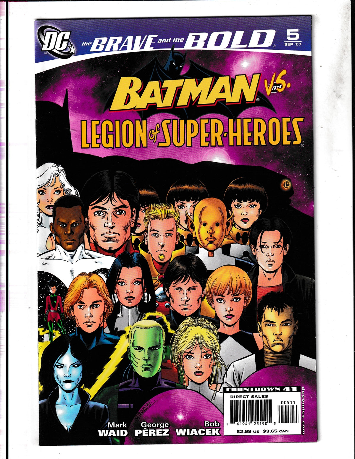 Brave and the Bold #5 (2007) Batman Vs Legion of Superheroes DC Comics