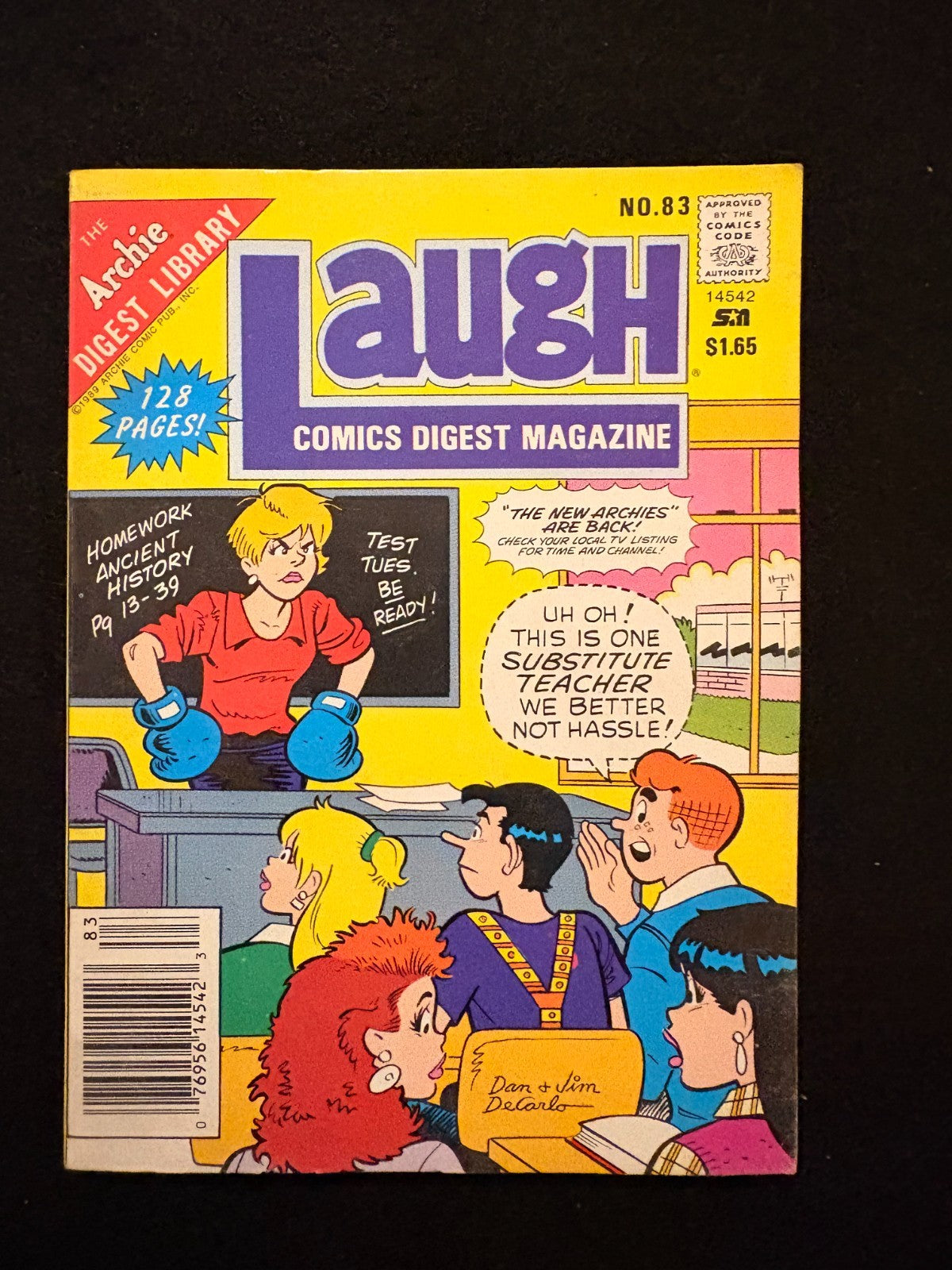 Laugh Comics Digest #83  1989 Archie - Substitute Teacher