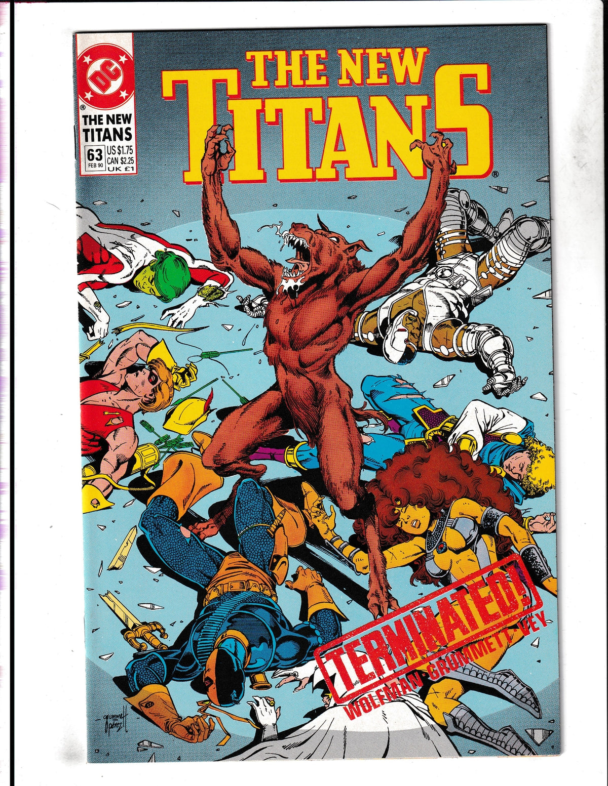 New Titans #63 (1990) DC Comics