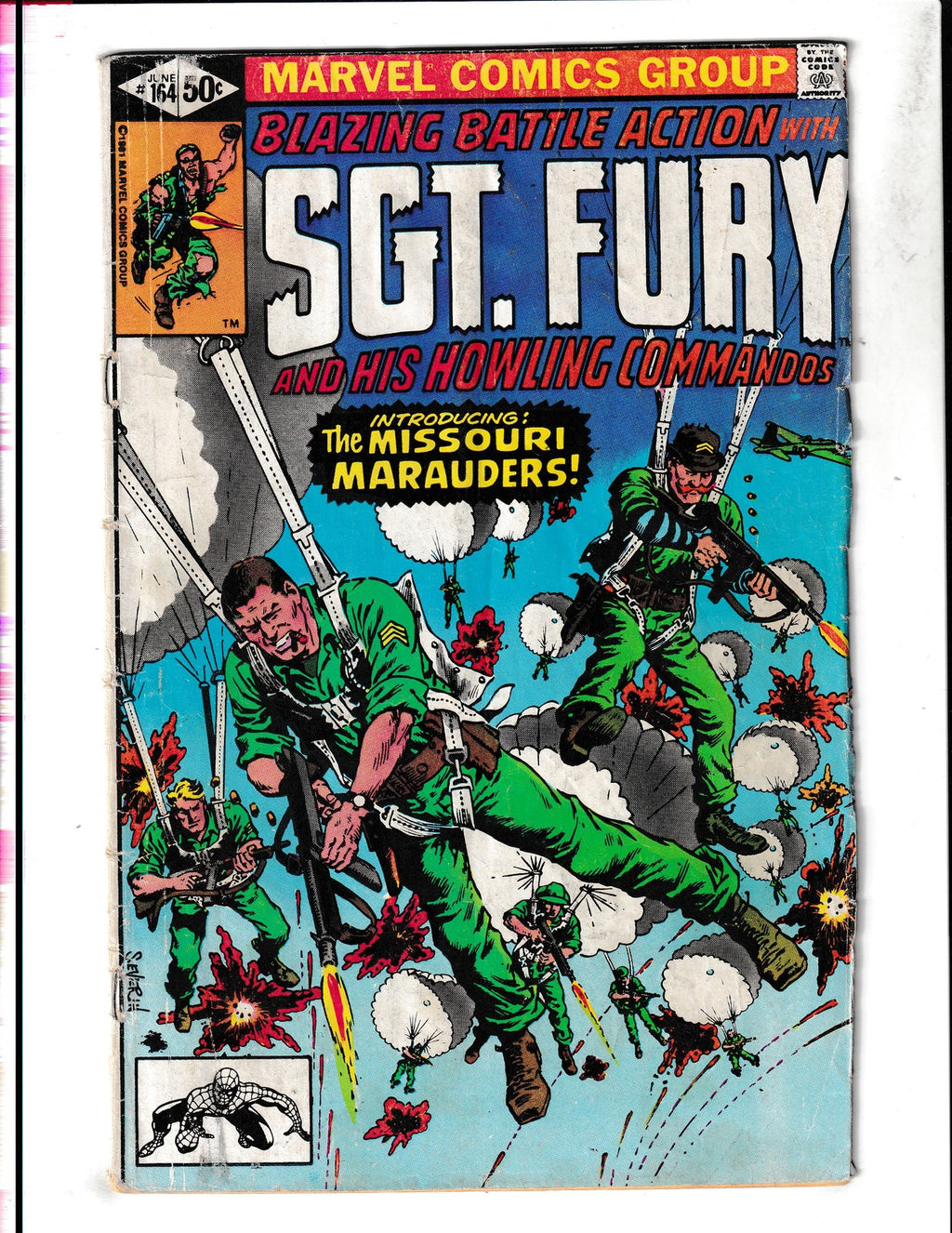 Sgt. Fury and His Howling Commandos #164 (1981) Action Marvel Comics