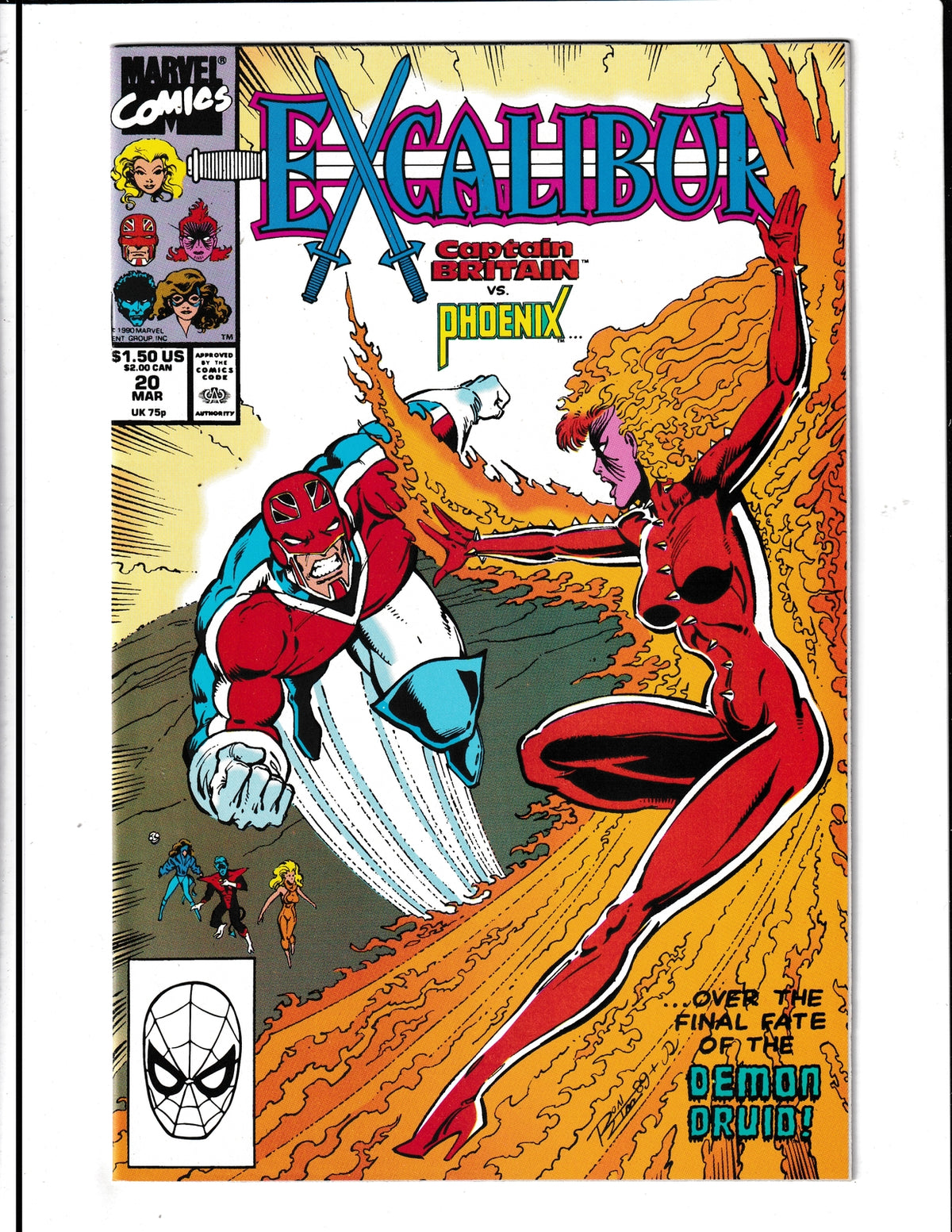 Excalibur #20 (1990) HIGH GRADE Marvel Comics