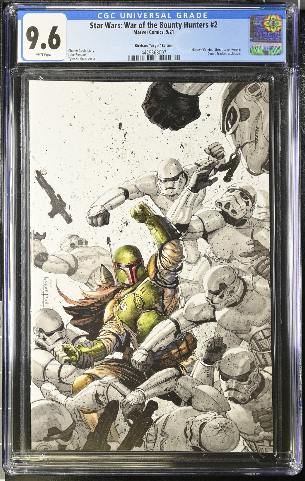 Star Wars: War of the Bounty Hunters #2 CGC 9.6 (2021) Kirkham Virgin Exclusive