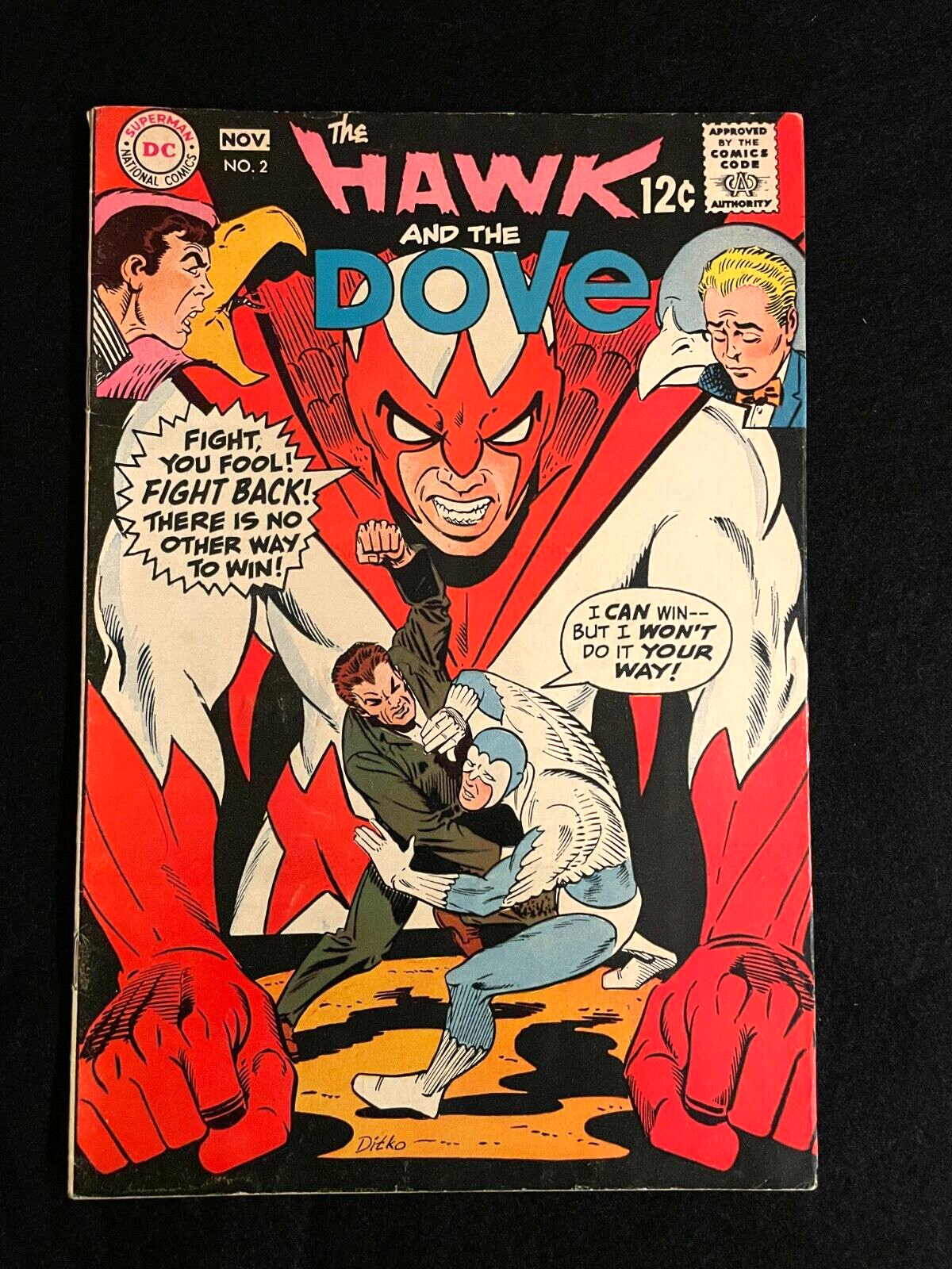 Hawk and the Dove #2 1968) - Steve Ditko Art - Nice Shape
