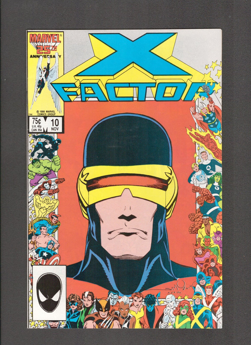 X-Factor #10 (1986) 25th Anniversary Border Walter Simonson Marvel Comics