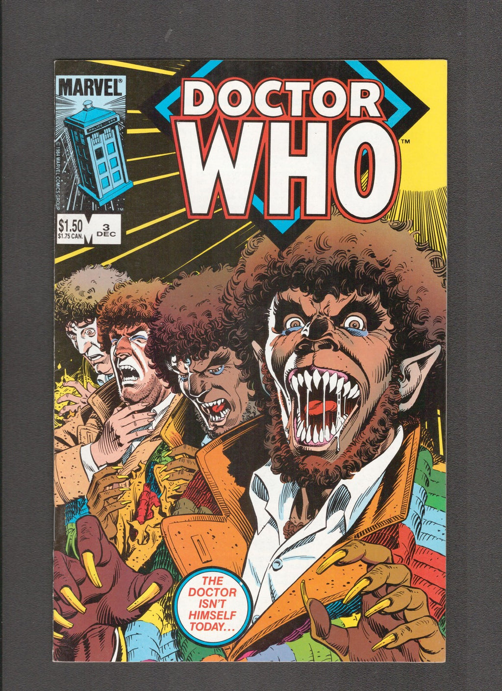 Doctor Who #3 (1984) Dave Gibbons Marvel Comics