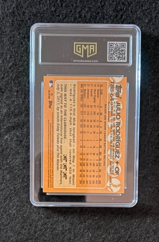 2023 Topps Julio Rodriguez  #T88-64 GMA GEM MINT 10