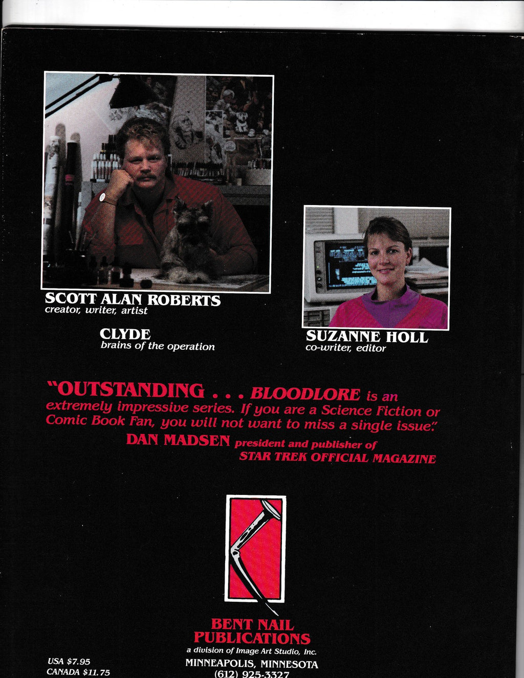 Bloodlore #1 (1988) Magazine Bent Nail Comics