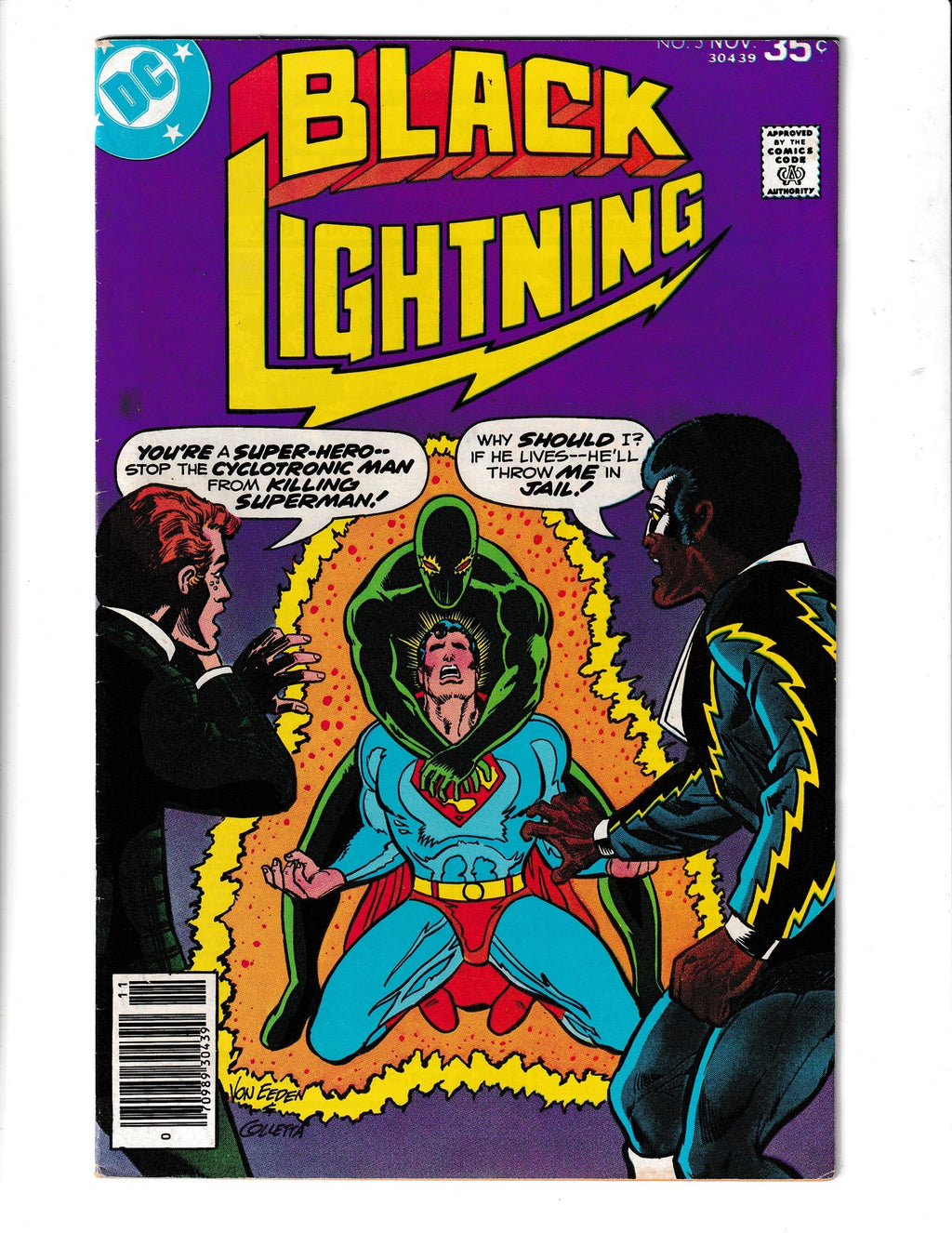 Black Lightning #5 (1977) Superman Cover DC Comics