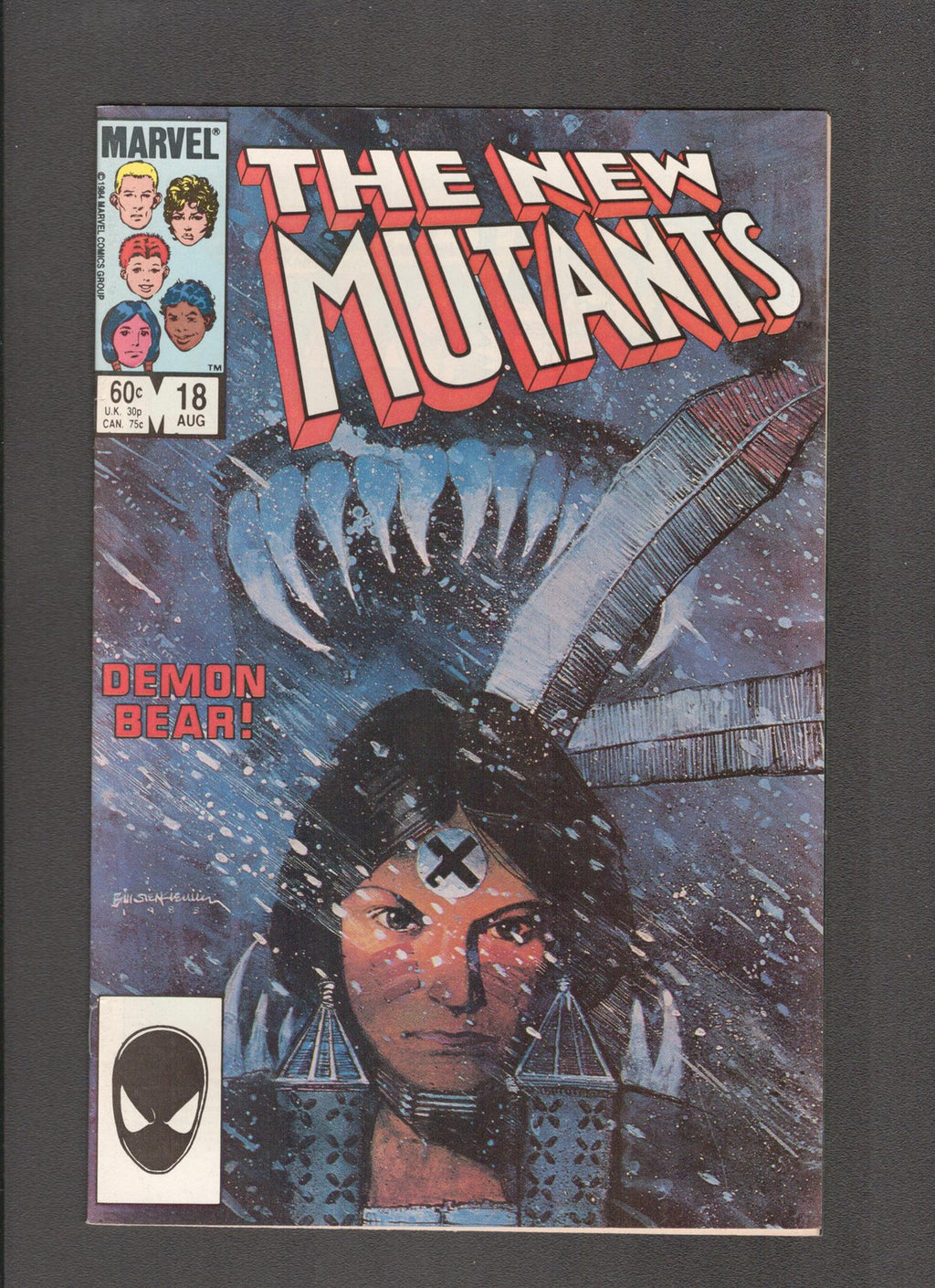 New Mutants #18 (1984) 1st Appearance of Warlock and Demon Bear Marvel Comics