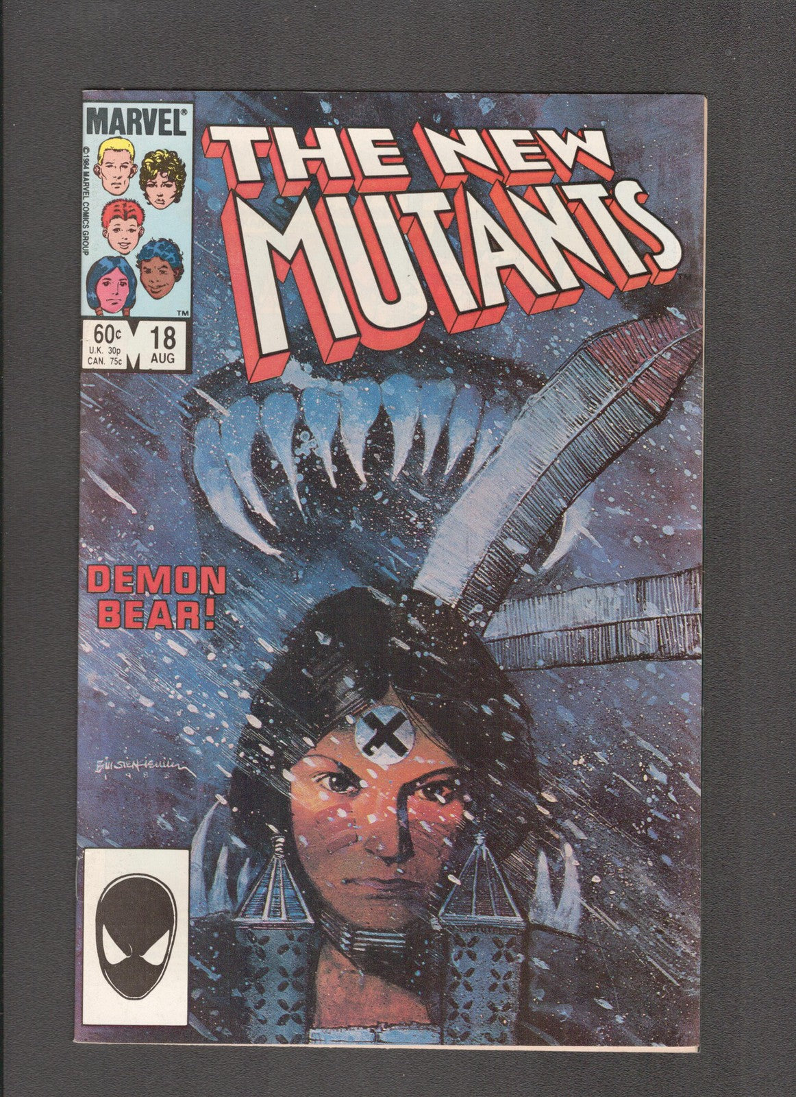 New Mutants #18 (1984) 1st Appearance of Warlock and Demon Bear Marvel Comics