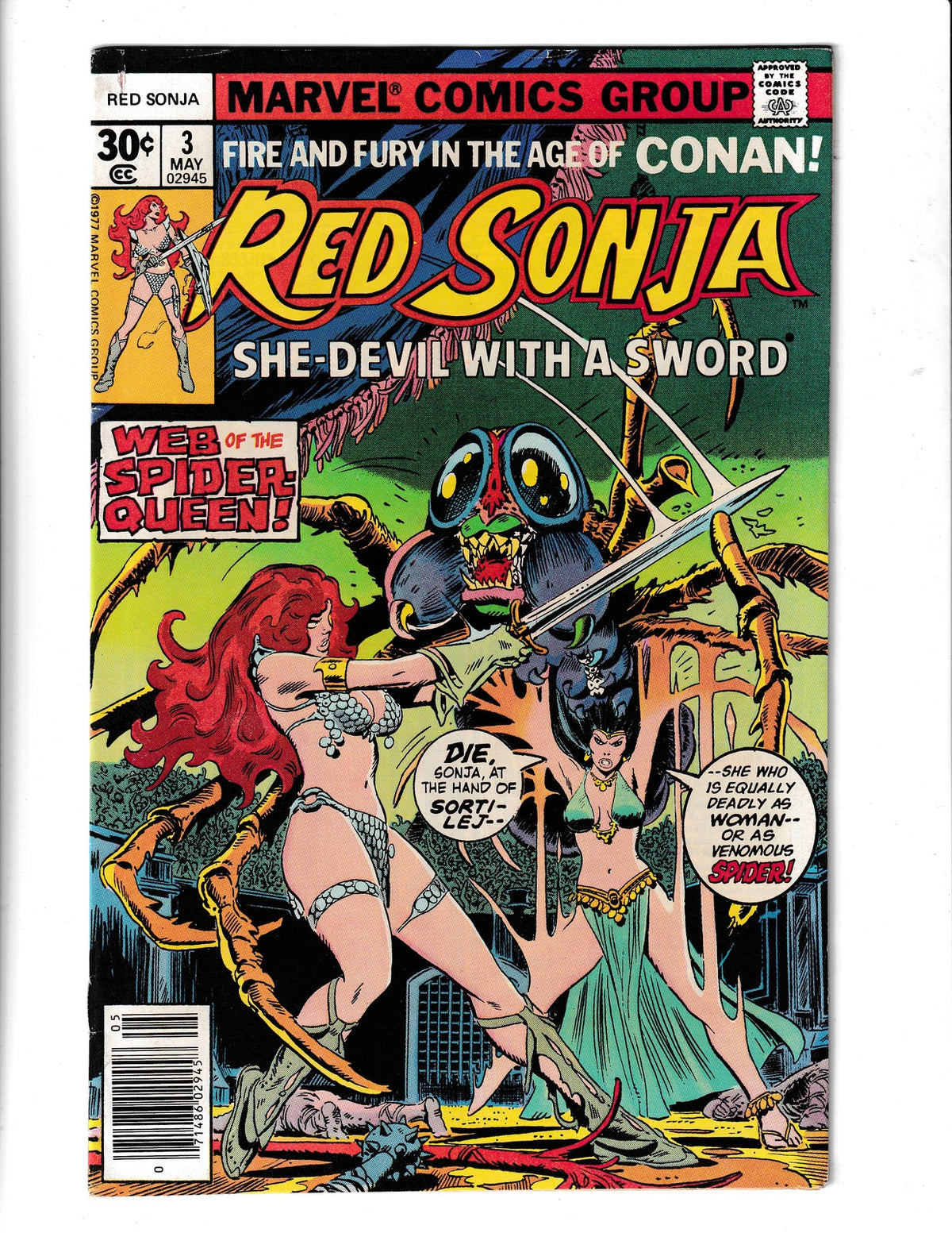 Red Sonja #3 (1977) Marvel Comics SKU:2764