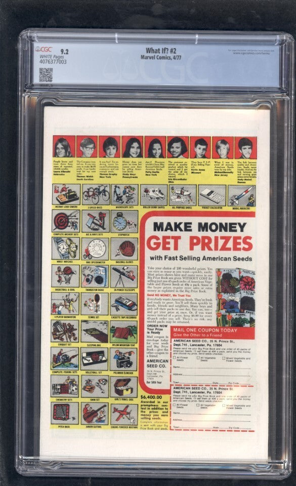 What If? #2 CGC 9.2 (1977) Hulk Had Brain of Bruce Banner Graded Marvel Comics