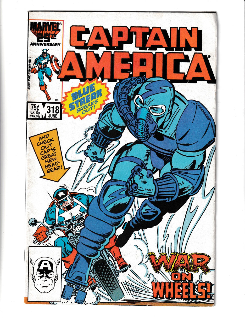 Captain America #318 (1986) Marvel Comics SKU:2332