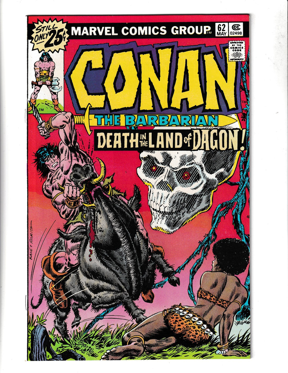 Conan the Barbarian #62 (1976) MVS Stamp B-89 Stan Lee Marvel Comics