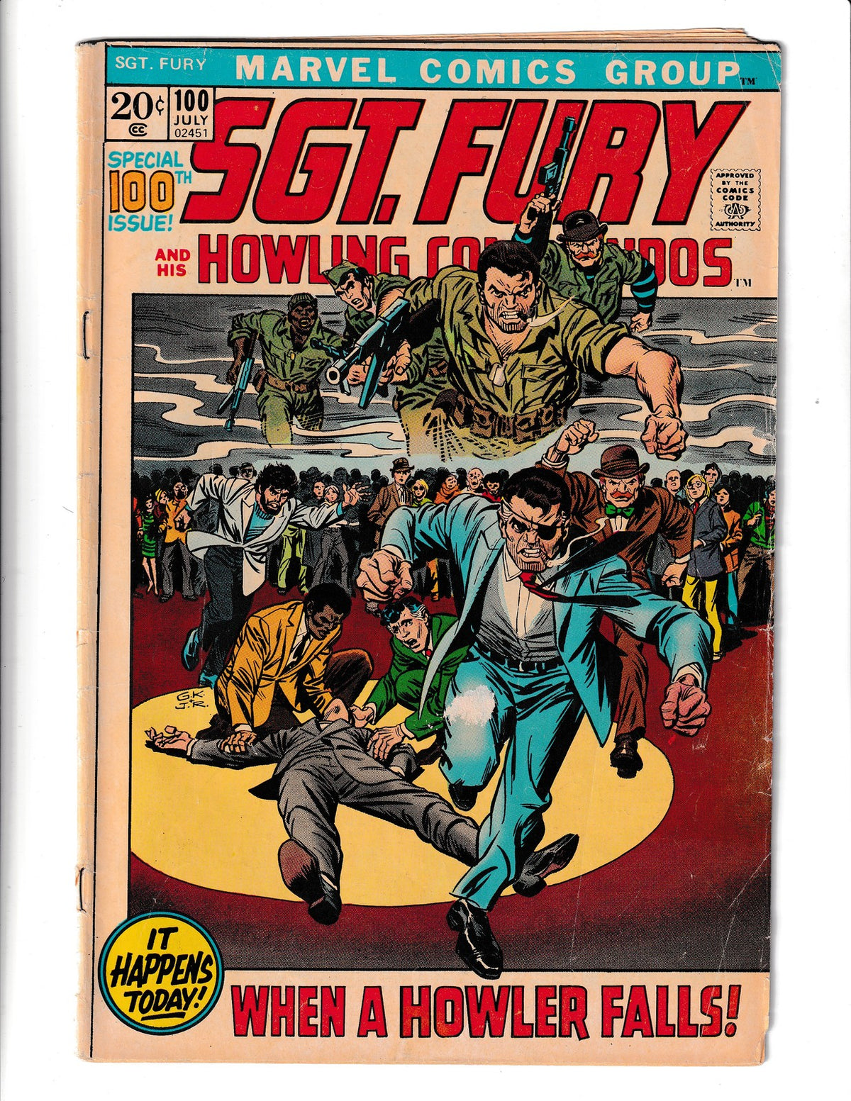 Sgt. Fury and His Howling Commandos #100 (1972) Marvel Comics